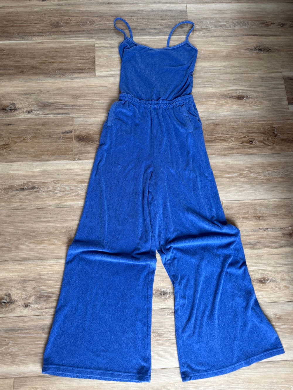Offline by Aerie Wide-leg Terry Jumpsuit Royal Blue Resort/Beach wear Size XS